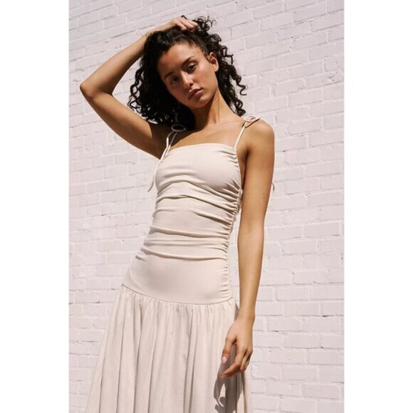 FREE PEOPLE Liza Drop-Waist Midi in Barnacle Island Size Small NWT - Picture 15 of 16